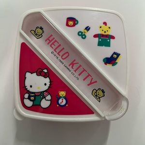 Vintage 80s Hello Kitty Lunch sandwich box Japanese Sanrio Co.